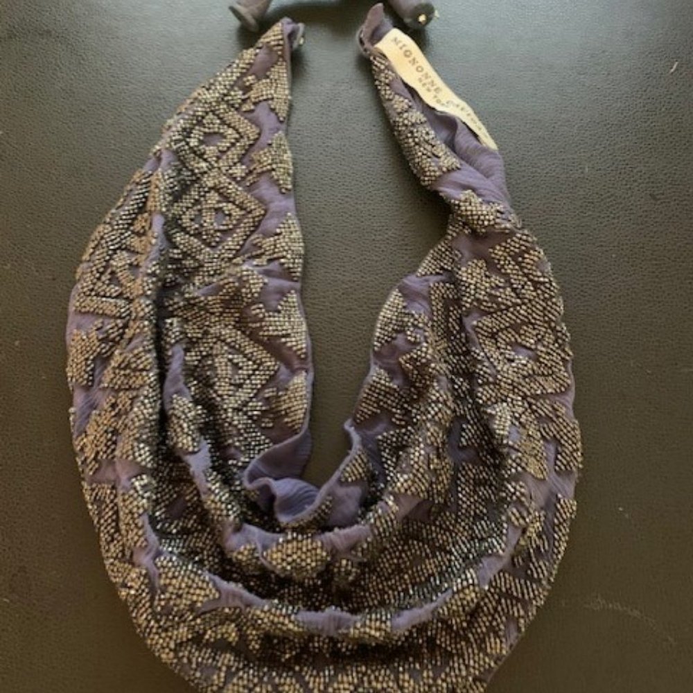 Mignonne Gavigan Beaded Scarf w/Extender